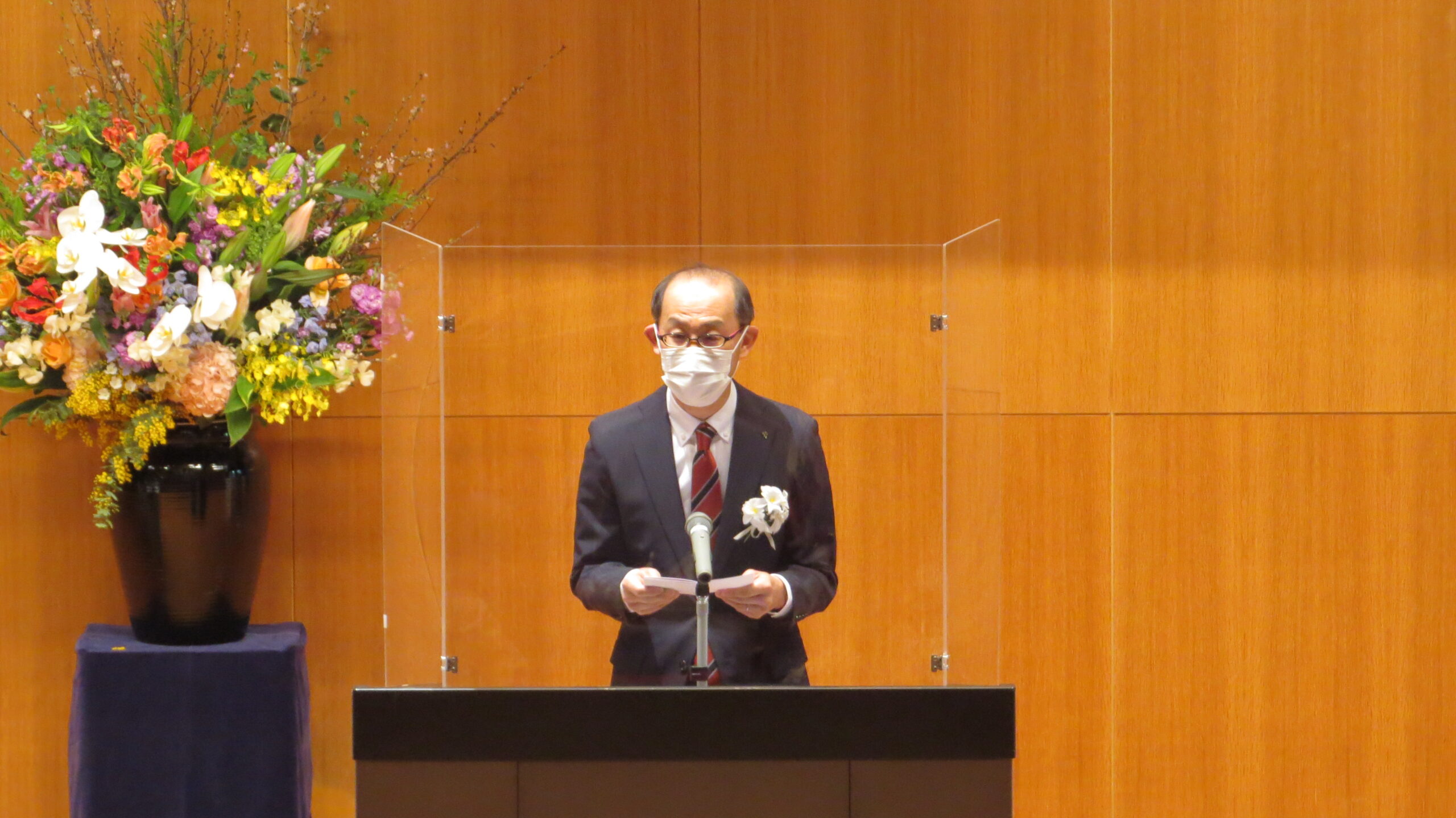 理事長挨拶の様子