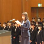 R5度入学式「誓いの言葉」の様子