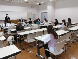 コース別説明(実践者養成コース)の様子
