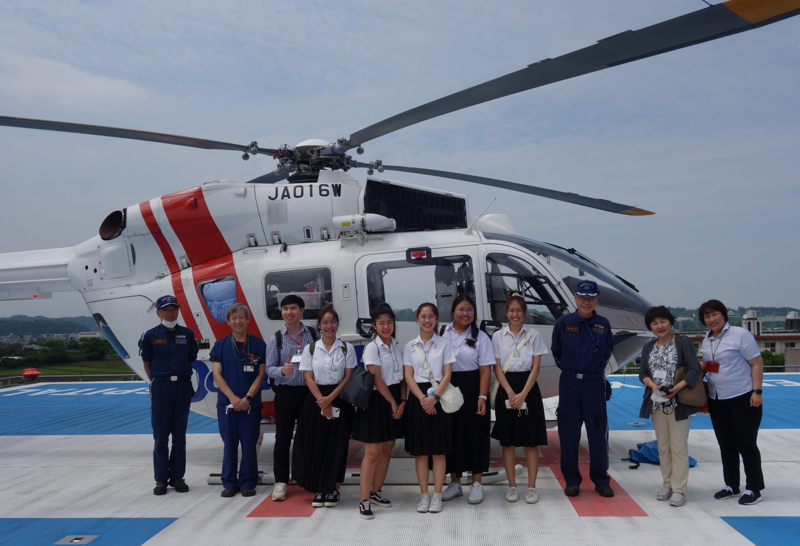 Site visit to Miyazaki University Hospital: Doctor Heli Air Ambulance