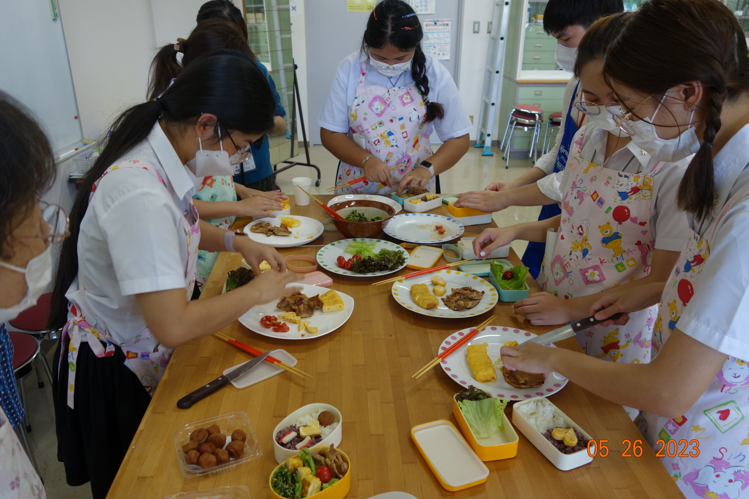 Making a healthy bento lunch box