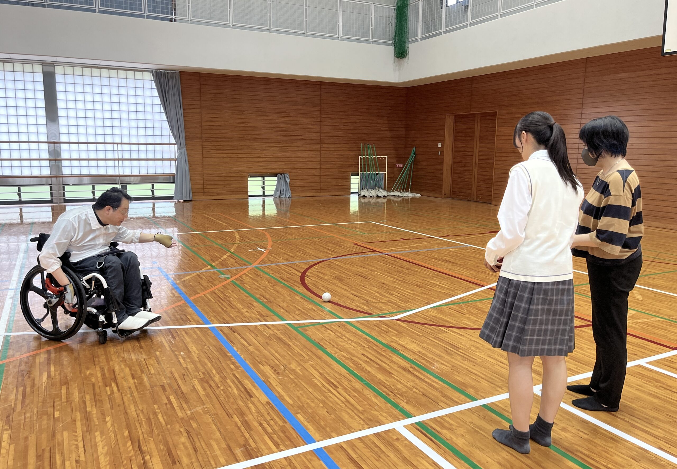 ボッチャ体験