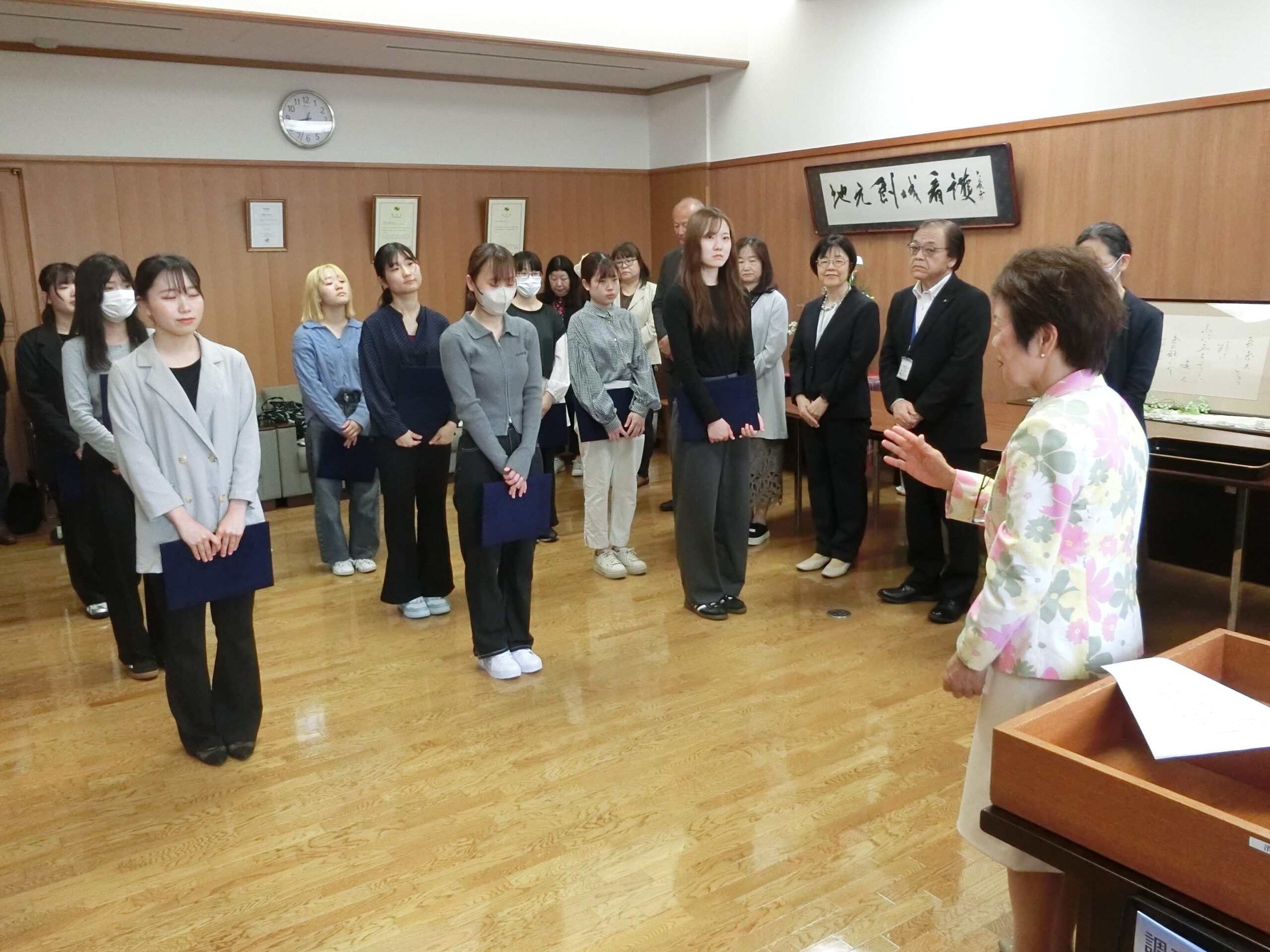 表彰式の様子