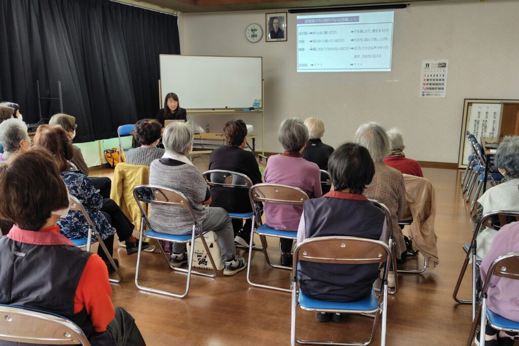 川村道子教授の講座の様子